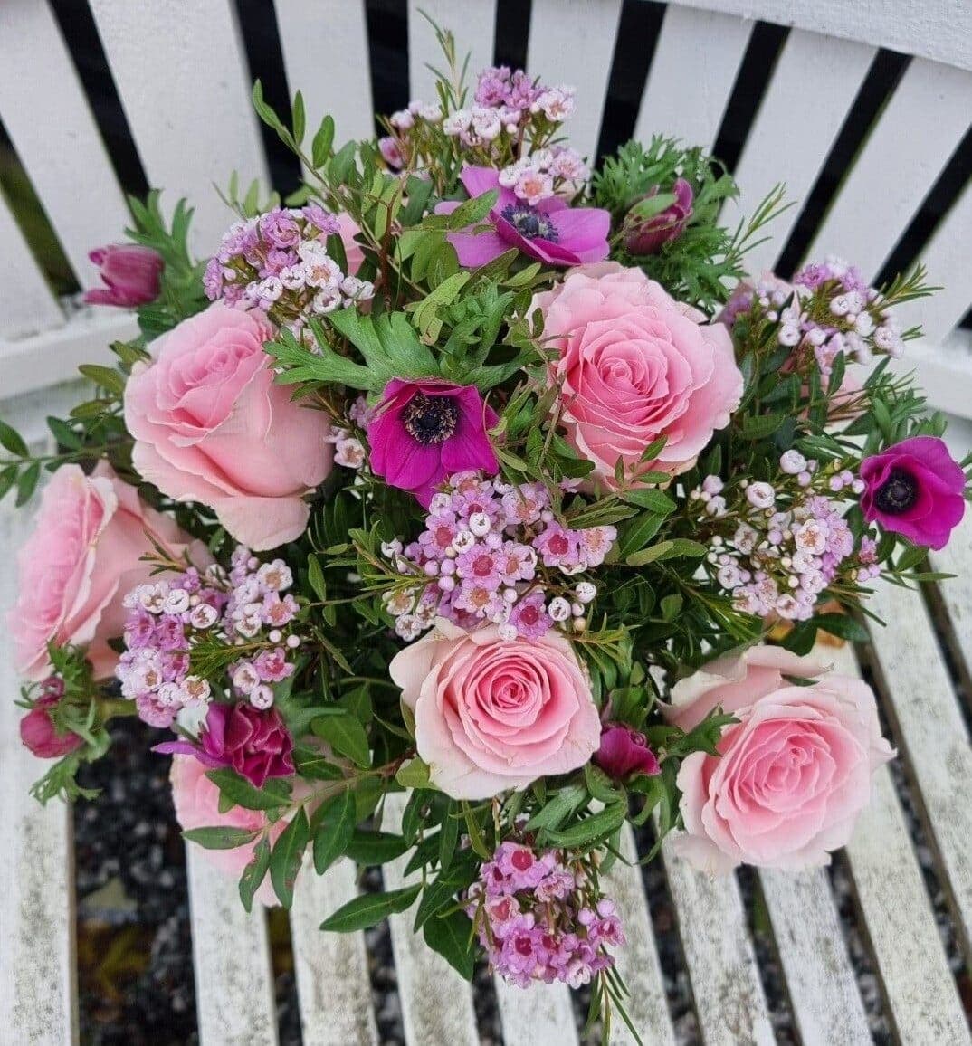 Buket „Vinter varme“ fra Miss Liss Blomster